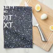 保Midnightスタイルでテキストを落ち着かせる キッチンタオル (四つ折り)