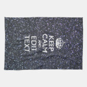 保Midnightスタイルでテキストを落ち着かせる キッチンタオル (横)