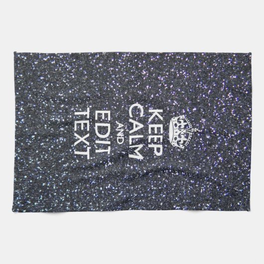 保Midnightスタイルでテキストを落ち着かせる キッチンタオル (横)