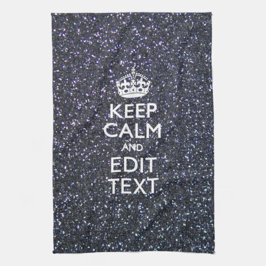 保Midnightスタイルでテキストを落ち着かせる キッチンタオル (縦)