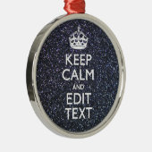 保Midnightスタイルでテキストを落ち着かせる メタルオーナメント (右)