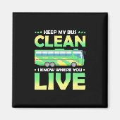 保My Bus Clean マグネット (正面)