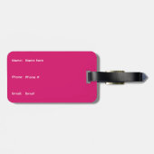 保On荷物のタグを運落ち着け ラゲッジタグ (裏面横)