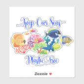 保Our Seas Plastic Free シール (シート)