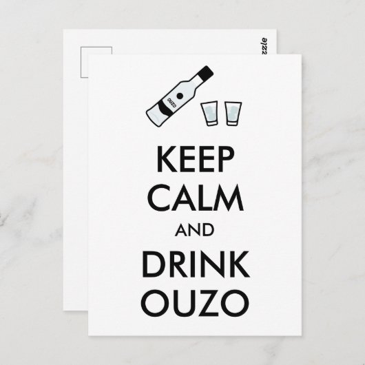 保Ouzo ポストカード (正面/裏面)