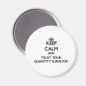 保QualmとTrust Your Quantity Surveyor マグネット (正面/裏面)