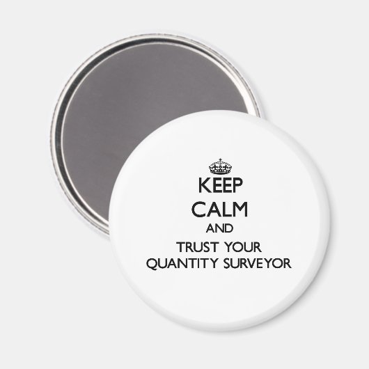 保QualmとTrust Your Quantity Surveyor マグネット (正面/裏面)