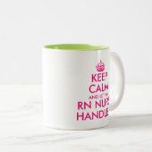 保RNナースに取りおもしろい扱わせる ツートーンマグカップ (正面右)