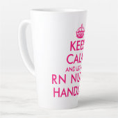 保RNナースに大きく扱わおもしろいせる カフェラテマグ (左アングル)