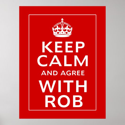 保Robに同意する ポスター (正面)