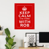 保Robに同意する ポスター (ホームオフィス)