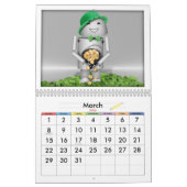 保Robo-xのまわりに9新年！ カレンダー (3月 2026)