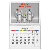 保Robo-xのまわりに9新年！ カレンダー (1月 2026)