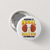 保's it腎透析技術者腎臓グループ 缶バッジ (正面&裏面)