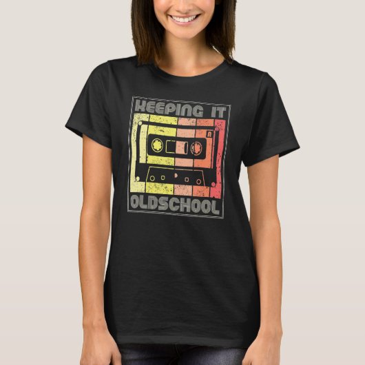 保s It Oldschool 80s 90s Cassettes Mixtape Re Tシャツ (正面)