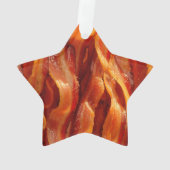 保Sizzling Baconでテキストを落ち着ける オーナメント (裏面)