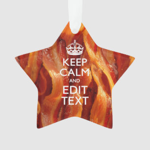 保Sizzling Baconでテキストを落ち着ける オーナメント
