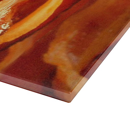 保Sizzling Baconでテキストを落ち着ける カッティングボード (角)