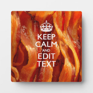 保Sizzling Baconでテキストを落ち着ける フォトプラーク