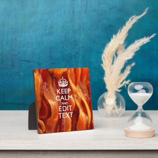 保Sizzling Baconでテキストを落ち着ける フォトプラーク (インサイチュ)