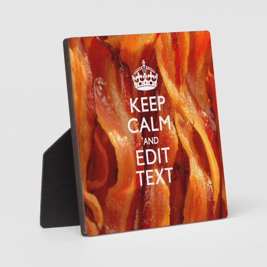 保Sizzling Baconでテキストを落ち着ける フォトプラーク (正面)