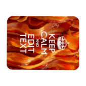 保Sizzling Baconでテキストを落ち着ける マグネット (横)