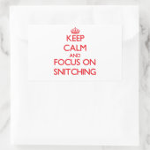 保SNITCHINGに集中 長方形シール (バッグ)