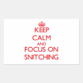 保SNITCHINGに集中 長方形シール (正面)