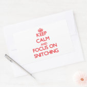 保SNITCHINGに集中 長方形シール (封筒)