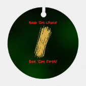 保Spaghetti家族全員のクリスマスラウンド メタルオーナメント (正面)