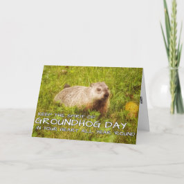 保Spirit of Groundhog Dayグリーティングカード カード