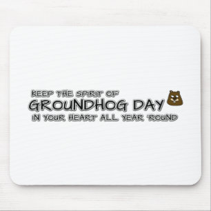 保Sporit of Groundhog Day ハート マウスパッド