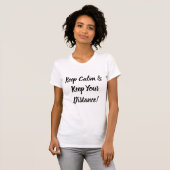 保TシャツのCalm & 保 Your Distance Tシャツ (正面フル)