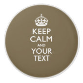 保TaupeのCalmとYour Text セラミックノブ (正面)