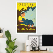 保The Park Clean 1938 WPA ポスター (ホームオフィス)