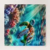 保Touch | ウミガメ泳ぎ ジグソーパズル (横)