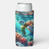 保Touch | ウミガメ泳ぎ スリム缶クーラー (Seltzer正面)