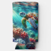 保Touch | ウミガメ泳ぎ スリム缶クーラー (裏面)