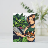 保Touch | 女性読の ポストカード (スタンド正面)