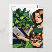 保Touch | 女性読の ポストカード (正面/裏面)