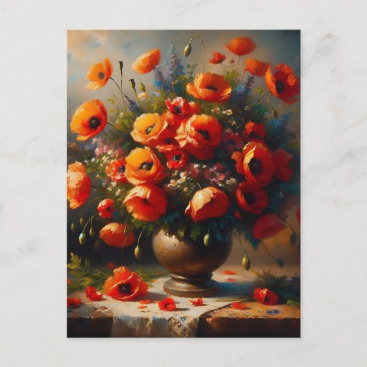 保Touch | Red Poppies ポストカード (正面)