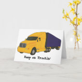 保Truckinでグリーティングカード カード (黄色い花)