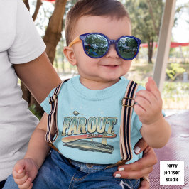 保Truckinのレトロ60sブルーパーソナライズされたで トドラーTシャツ