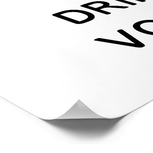 保Vodkaを飲む ポスター (角)