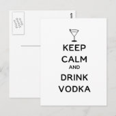 保Vodkaを飲む ポストカード (正面/裏面)