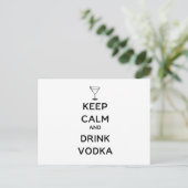 保Vodkaを飲む ポストカード (スタンド正面)