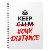 保Your Distance - Social Distancing Sagon ノートブック (正面)