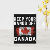 保Your Hands Off Canada Top カード (黄色い花)