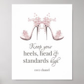 「保Your Heals, head and standards High」ポスター ポスター (正面)