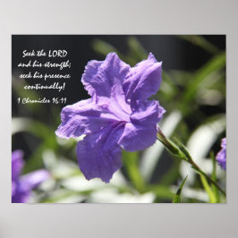 信かわいらし教に関する聖書の開花 ポスター